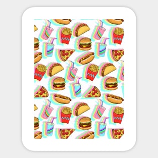 Rainbow Fast Food Sticker